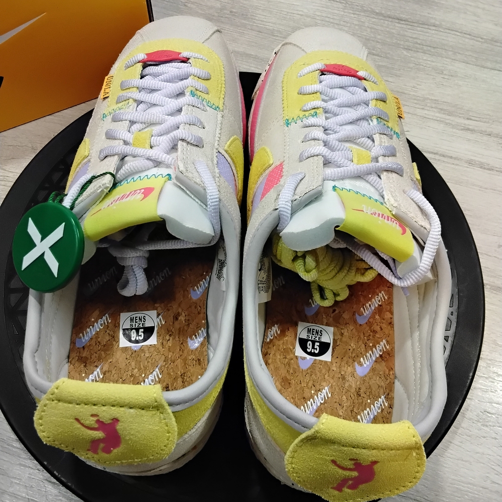.NEW Nike Cortez X Union Sp LA Lemon Sneaker Limited Edition Colab Size M9.5 W11 - Picture 7 of 14